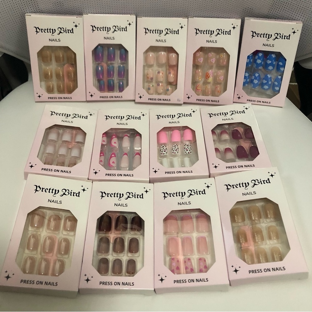 Pretty Bird Nails - 13 boxes for $39 New Press On Nails